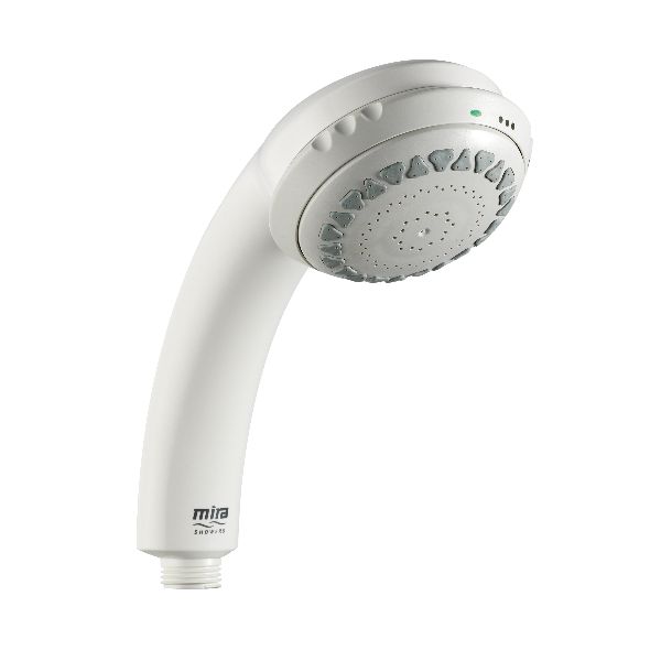 Mira RF1 Adjustable Spray Handset shown in White-Grey